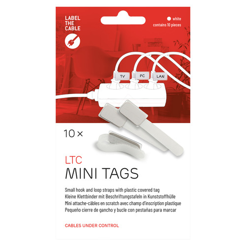LABEL THE CABLE LTC MINI TAGS Kabeletiketten 10er Set weiß