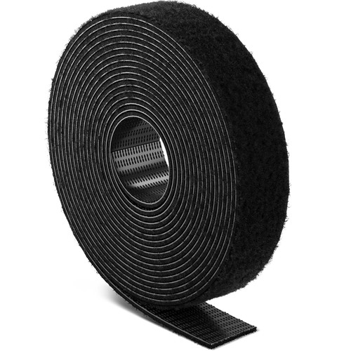 LABEL THE CABLE LTC Roll Strap, doppelseitige Klettbandrolle, 3m, schwarz
