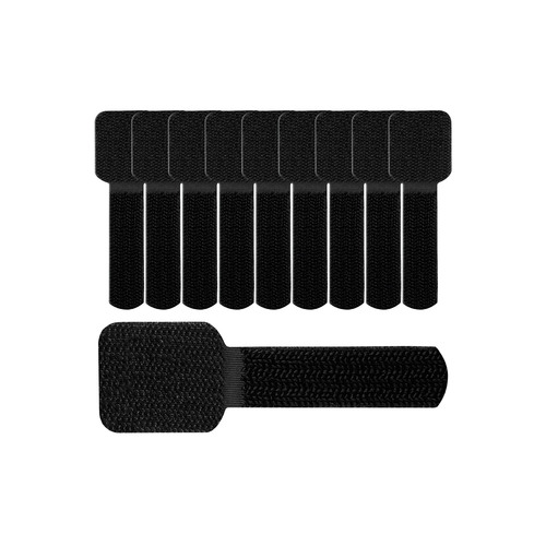 LABEL THE CABLE LTC Wall Straps Klett-Kabelhalter 10er Set schwarz