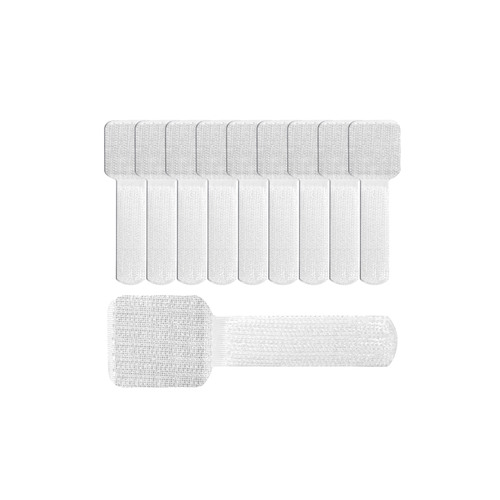 LABEL THE CABLE LTC Wall Straps Klett-Kabelhalter 10er Set weiß