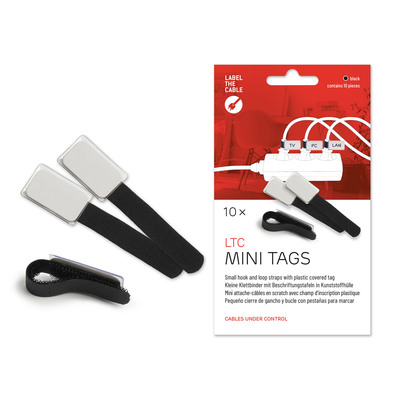 Label-The-Cable Mini, LTC 2510, 10er Set schwarz (Produktbild 1)