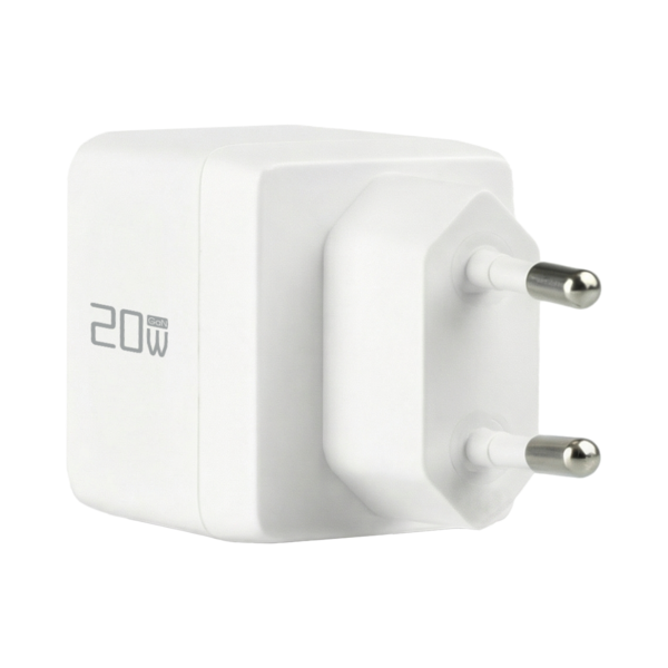Ladegerät 20W USB-C + USB-A Set PD3.0 GaN QC3.0 -- inkl. 2m USB-C Ladekabel weiß