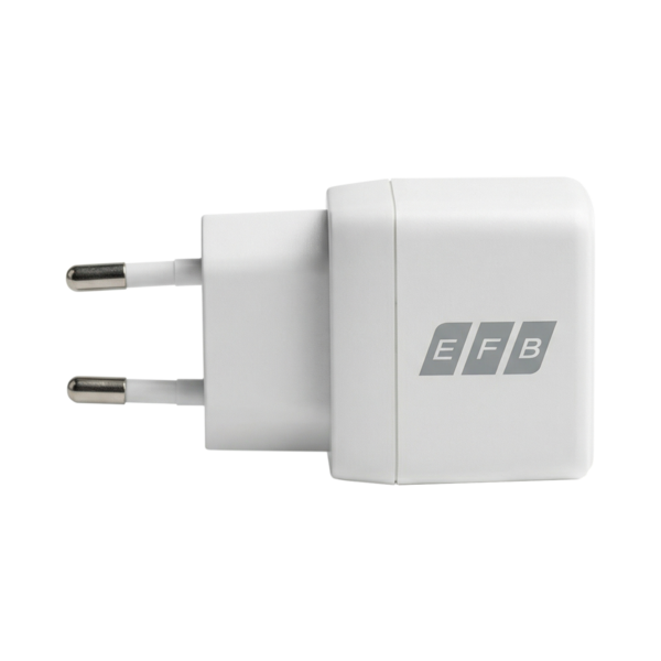 Ladegerät 30W USB-C + USB-A Set PD3.0 GaN QC3.0 -- inkl. 2m USB-C Ladekabel weiß
