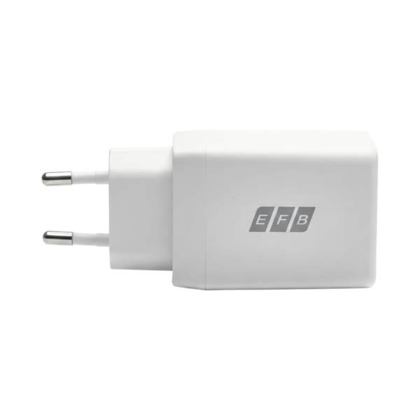 Ladegerät 45W 2xUSB-C Set PD3.0 GaN QC3.0 -- inkl. 2m USB-C Ladekabel weiß