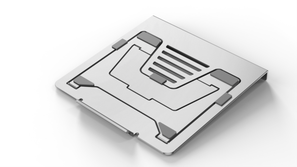 Laptopständer mit USB-C-Dockingstation 7in1, Alu,klappbar,2xHDMI/USB3.0/LAN