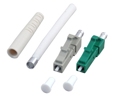 LC/APC Steckverbinder Simplex SM -- preangled 8ø ferrule LC/APC Steckverbinder Simplex SM -- preangled 8ø ferrule