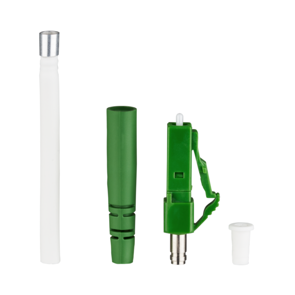 LC/APC Steckverbinder Simplex SM -- preangled 8° ferrule