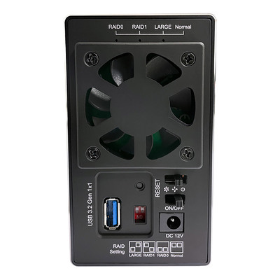 LC-Power LC-35U3-RAID-2, externes 2-fach 3,5-SATA-Festplattengehäuse mit RAID