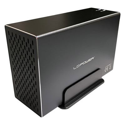 LC-Power LC-35U3-RAID-2, externes 2-fach 3,5-SATA-Festplattengehuse mit RAID, Alu, schwarz