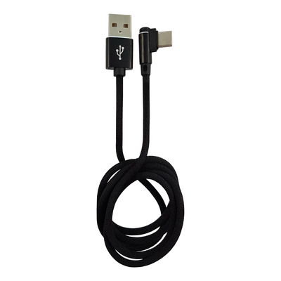 LC-Power LC-C-USB-TYPE-C-1M-2 USB-A zu USB-C Kabel, schwarz, 1m (Produktbild 1)