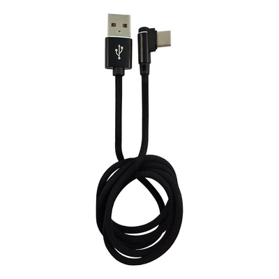 LC-Power LC-C-USB-TYPE-C-1M-2 USB A zu USB-C Kabel, schwarz, 1m (Produktbild 1)