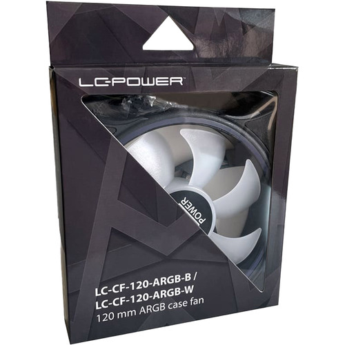LC-Power LC-CF-120-ARGB-B 120mm Gehäuselüfter mit ARGB-Beleuchtung