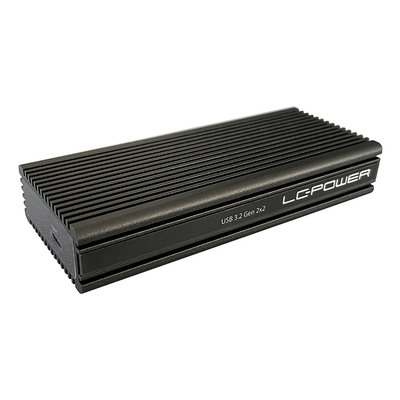 LC-Power LC-M2-C-NVME-2X2 M.2-NVMe-SSD-Gehäuse, USB 3.2 Gen.2x1, schwarz (Produktbild 1)