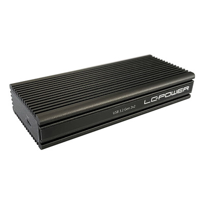 LC-Power LC-M2-C-NVME-2X2 M.2-NVMe-SSD-Gehäuse, USB 3.2 Gen.2x1, schwarz