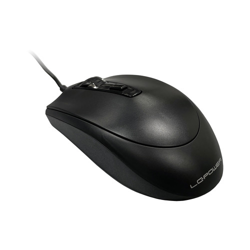 LC-Power LC-M721B, optische USB-Maus, einstellbarer DPI, schwarz
