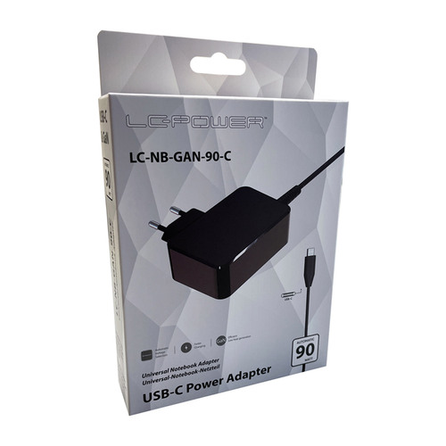 LC-Power LC-NB-GAN-90-C, GaN USB-C Notebook-Netzteil, 90W