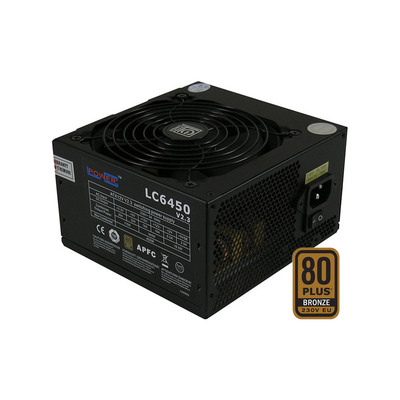 LC-Power LC6450 V2.3, ATX-Netzteil Super Silent Serie, 450W, 80 PLUS BRONZE (Produktbild 1)
