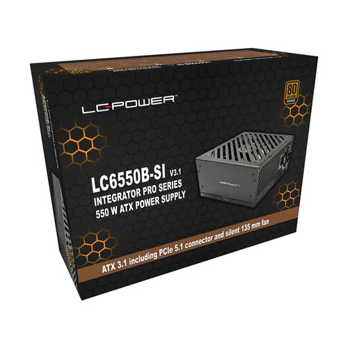 LC-Power LC6550B-SI V3.1, ATX-Netzteil Integrator Pro, 550W, 80 PLUS BRONZE