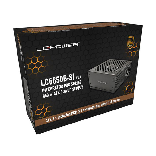 LC-Power LC6650B-SI V3.1, ATX-Netzteil Integrator Pro, 650W, 80 PLUS BRONZE