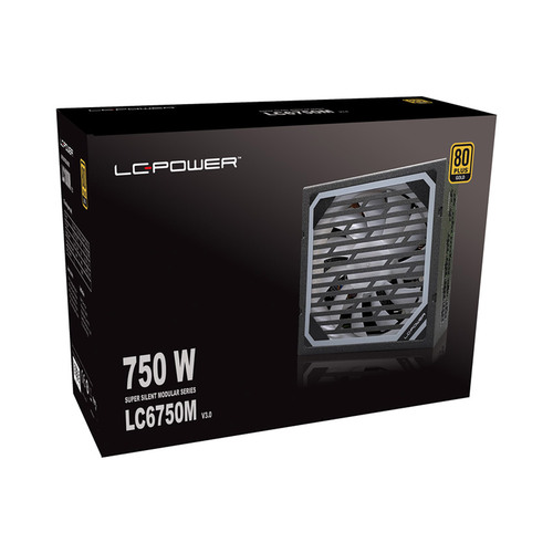 LC-Power LC6750M V3.0, ATX-Netzteil, 750W, 135mm Lüfter, 80 PLUS GOLD