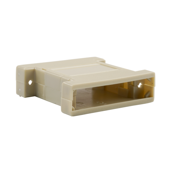 Leer-Gehäuse-Plastik 25-25pol., grau