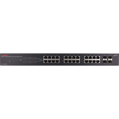 Longshine LCS-GSP9428 Gigabit PoE+ Switch, 24-Port Managed, 19,+ 4 SFP-Ports