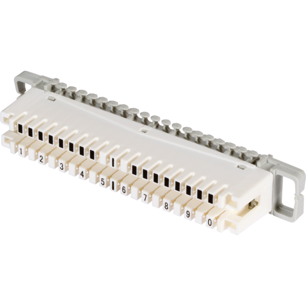 LSA-Trennleiste 2/10 zu 10DA ohne -- Farbcode