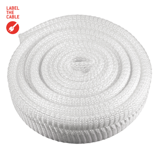LTC CABLE TUBE, Gewebekabelschlauch -- Durchmesser 2.5 - 4 cm 2m weiß