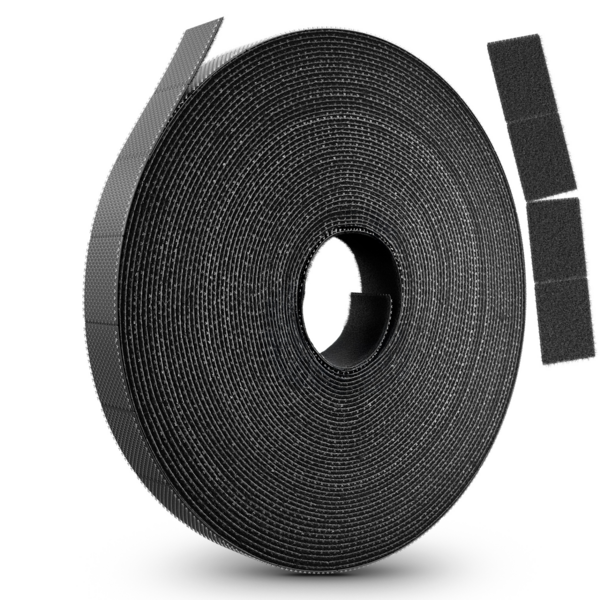 LTC RIP ROLL Klettkabelbinder abreißbar, 3m schwarz