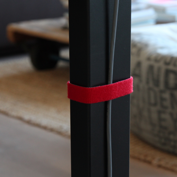 LTC ROLL STRAP, Doppelseitige Klettbandrolle -- 25m rot