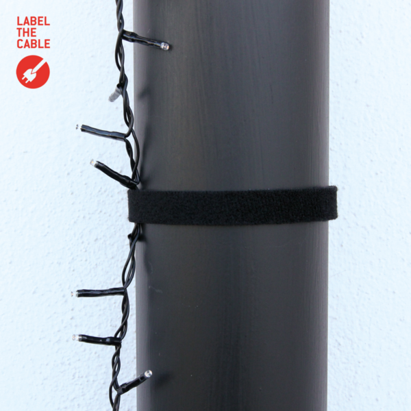 LTC ROLL STRAP, Doppelseitige Klettbandrolle -- 3m schwarz