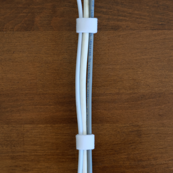 LTC ROLL STRAP, Doppelseitige Klettbandrolle -- 3m weiß