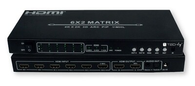 Matrix Switch HDMI 6x2 4K UHD 3D Matrix Switch HDMI 6x2 4K UHD 3D