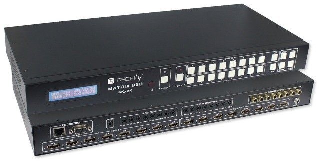 Matrix Switch HDMI 8x8 4K 3D mit Fernsteuerung und RS232/RJ45 Matrix Switch HDMI 8x8 4K 3D mit Fernsteuerung und RS232/RJ45