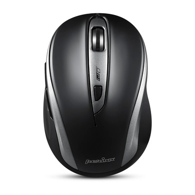 Maus, Perixx PERIMICE-721 IB Wireless ergonomische Maus, 5-Tasten, silber/schwarz (Produktbild 1)