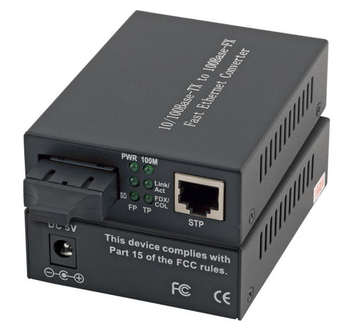 Media Converter Gigabit MM/SM 10/100/1000T - 1000BaseLX-SC