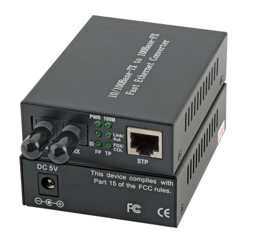 Media Converter RJ45-STP/ST, 1310nm/2km, Fast Ethernet