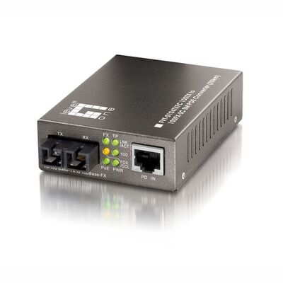 Media Konverter Fast Ethernet für PoE, 10/100TX-100FX SC MM Media Konverter Fast Ethernet für PoE, 10/100TX-100FX SC MM
