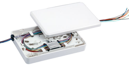Micro-Spleißbox mit Telekom-,Spleißkassette für 12 Spleisse
