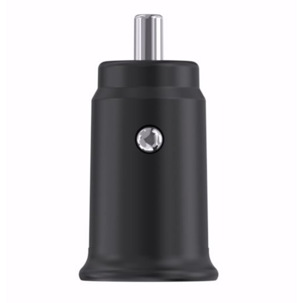 Mini Autoladegerät 2x USB-A Buchse, 24Watt 5V/2.4A schwarz