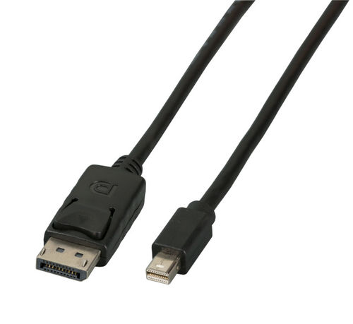 Mini DisplayPort- DisplayPort Kabel, St-St, 1m, schwarz