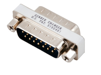 Mini Gender Changer, DSub 15, St.-St. --
