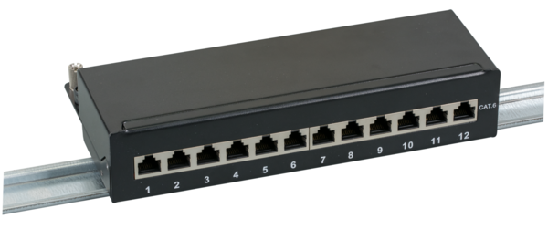 Mini-Patchpanel STP 12xRJ45 Cat.6, 10