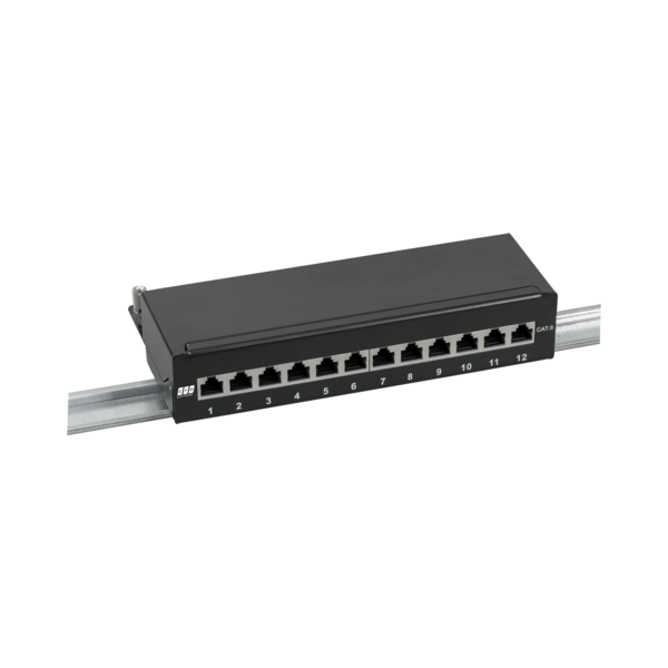 Mini-Patchpanel STP 12xRJ45 Cat.6, 10