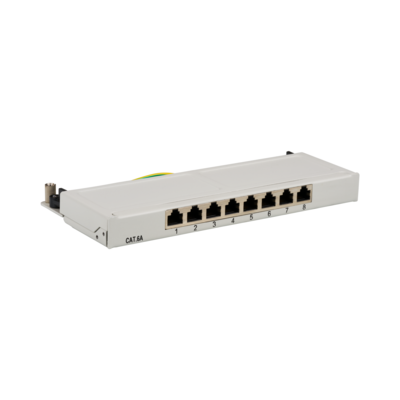 Mini-Patchpanel STP 8xRJ45 Cat.6A, 10