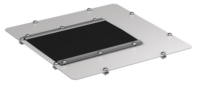 Modul mit Bürstendurchlass, Öffnung A -- RAL7035, für PRO Modul mit Bürstendurchlass, Öffnung A -- RAL7035, für PRO