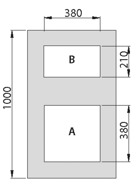 Modul mit Filter und Bürstend., Öffnung -- A, RAL9005, für PRO