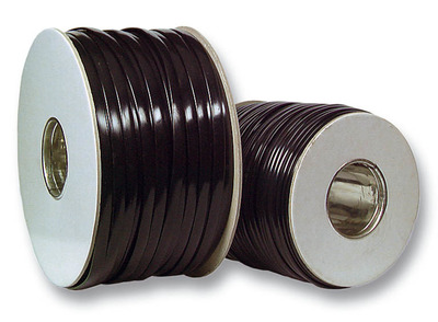 Modular-Flachkabel 4-adrig schwarz,internat. Norm, Ring 100 m