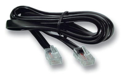 Modularkabel RJ12 (6/6) - RJ45 (8/8) -- schwarz, 1 m