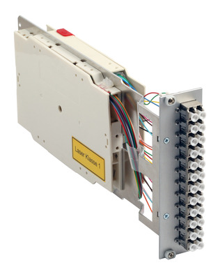 Moduleinschub 3HE/7TE, 50/125µm OM4, 6x -- LC Duplex erika-violett